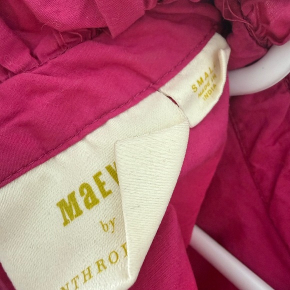 Maeve Hot Pink Ruffle-Trim Dress - Picture 3 of 3